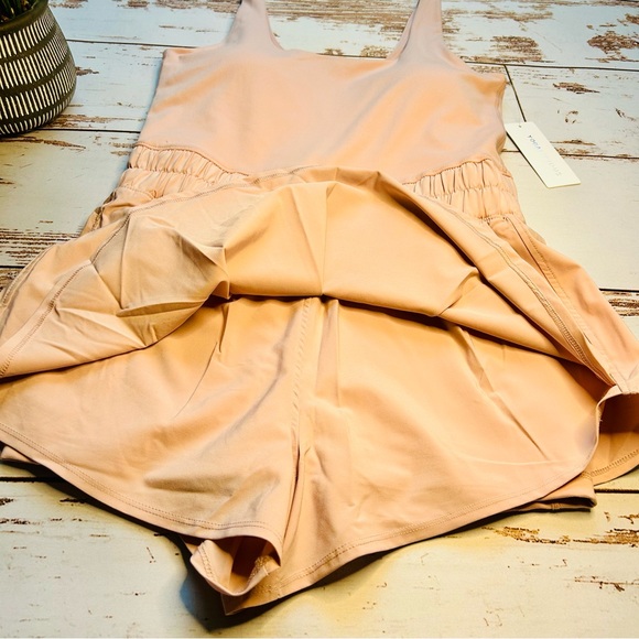 Yogalicious | Blush Pink Lux Pati Romper size Large NWT - Picture 2 of 11